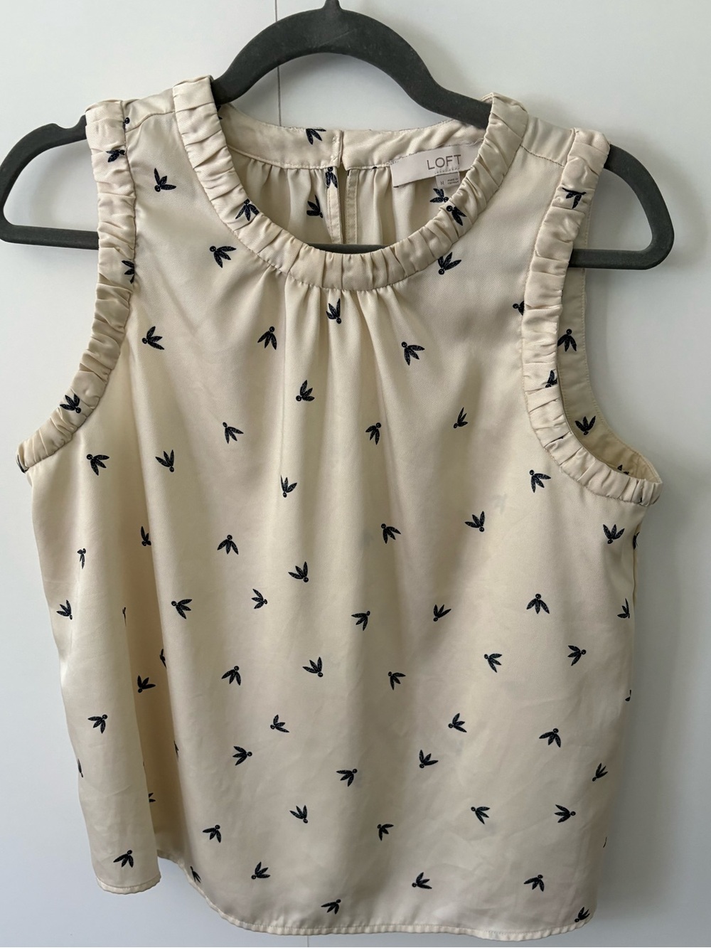 Loft print tank blouse